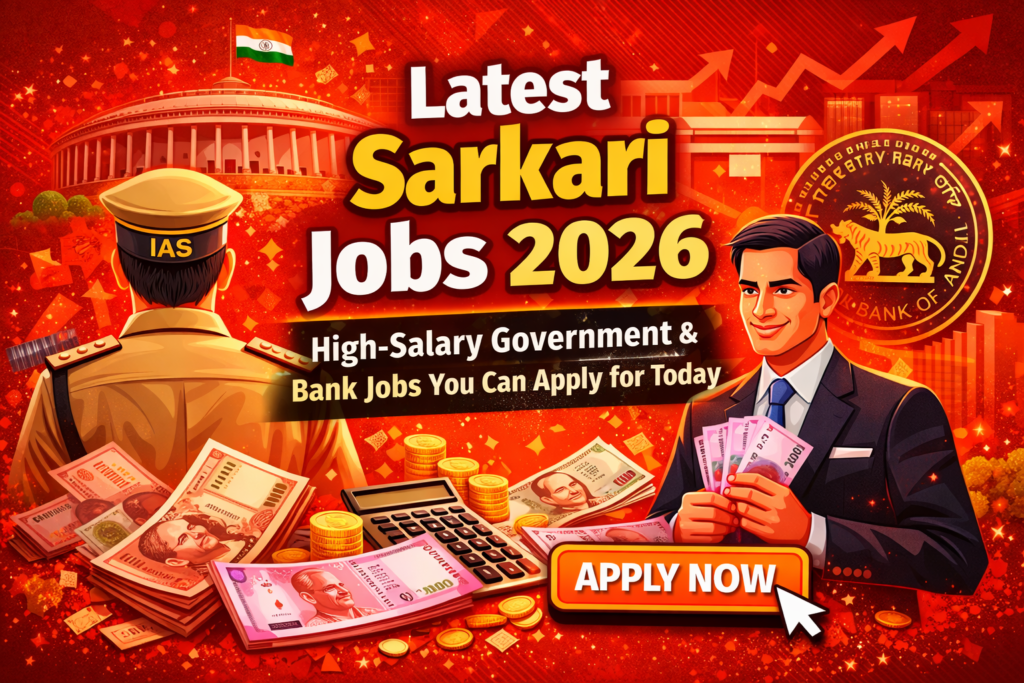 Latest Sarkari Jobs 2026: High-Salary Government & Bank Jobs You Can Apply for Today